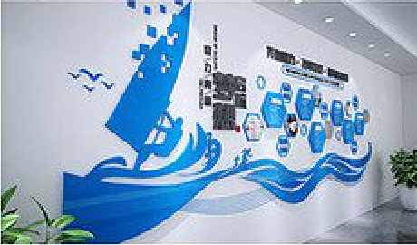 神木海浪主题文化墙如何设计？