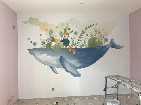 神木手绘墙的特点及优势。