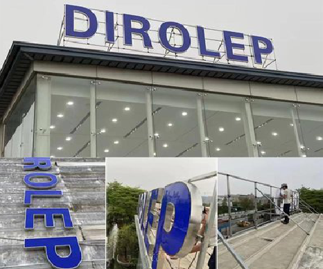 神木楼顶发光字安装的注意事项。